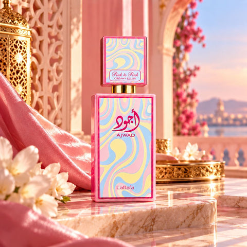 Ajwad Pink to Pink Creamy Elixir Eau de Parfum Spray 60ml (2.0 oz) by Lattafa