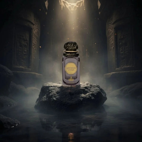 Elite Risala Genesis Omega Eau de Parfum spray 100ml bottle with sleek design and elegant packaging.