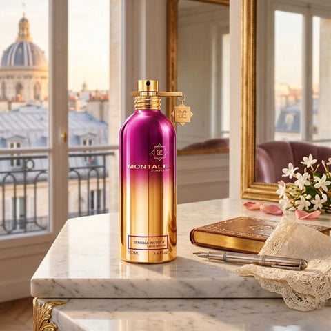 Montale Sensual Instinct Eau de Parfum Spray 100ml bottle with elegant design and perfume liquid inside.