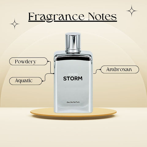 Storm EDP Spray 100ML (3.4 OZ) by Khaadi | Long Lasting, Modern, Fresh, Aquatic Perfumes. - Intense Oud