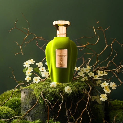 Paris Corner Voux Zingy Eau de Parfum spray 100ml bottle with sleek design and elegant packaging.