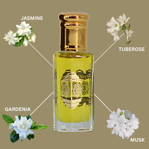 Al Yasmin Perfume Oil 12ML (0.40 OZ) With Black Gift Box By Intense Oud | Sweet Jasmine, Creamy Tuberose & Soft Musk. - Intense Oud
