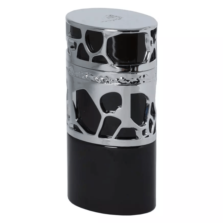 Lattafa Qimmah for Men Eau De Parfum 100ML bottle, sleek design, showcasing the fragrance container with branding details.