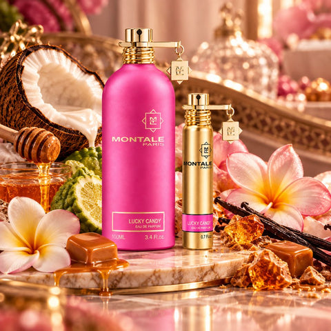 Holiday Gift Set Lucky Candy Eau de Parfum Sprays 100ml (3.4 oz) & 20ml (0.6 oz) by Montale