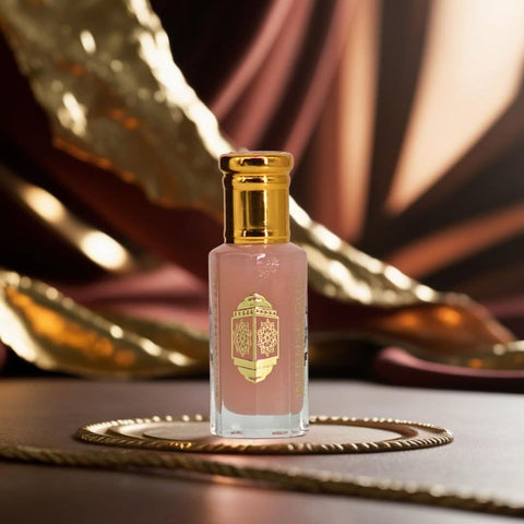 Pink Blush Eau de Parfum spray and Pink Musk perfume oil by Ard Al Zaafaran, displayed together in a stylish bundle.
