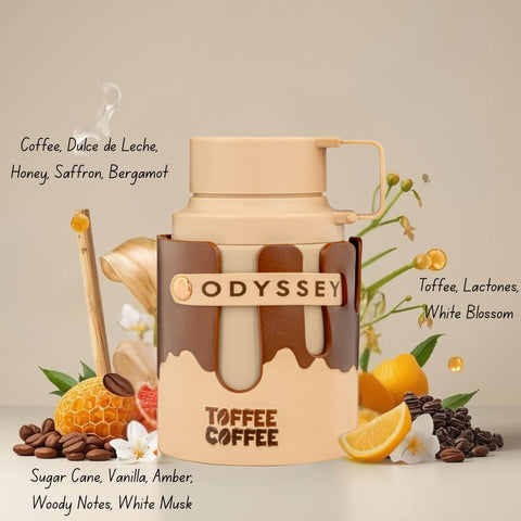 Virilis by Paris Corner & Odyssey Toffee Coffee by Armaf Eau de Parfum Spray 100ml (3.4 oz) (Bundle)