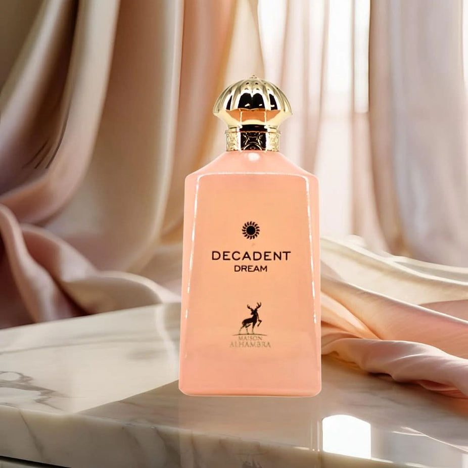 Maison Alhambra Decadent Dream and Wonder Eau de Parfum bundle, 100ml each, featuring elegant perfume sprays in stylish bottles.