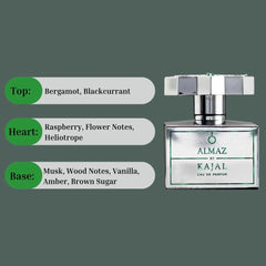 Almaz Eau De Parfum Spray 100ML (3.4 OZ) By Kajal | A Sweet, Fruity-Floral Scent With A Warm, Gourmand Finish. - Intense Oud