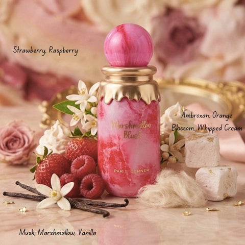Pink Blush by Ard Al Zaafaran & Marshmallow Blush by Paris corner Eau de Parfum Sprays 100ml (3.4 oz) (Bundle)