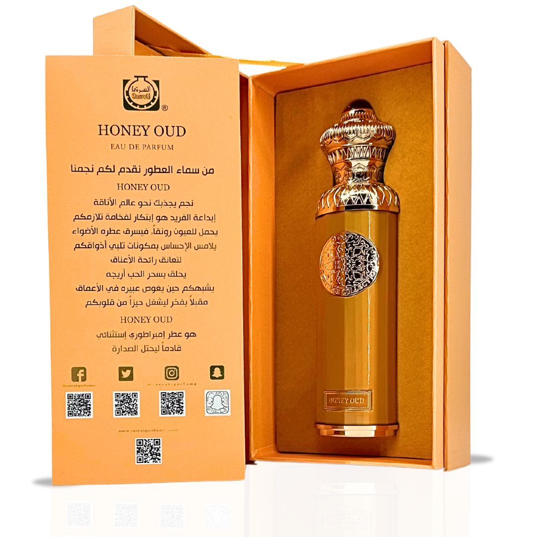 HERITAGE COLLECTION - HONEY OUD Eau De Parfum Spray 140ML (4.7 OZ) By Surrati | A Rich & Luxurious Fragrance That Combines Spicy Warmth With Floral Elegance. - Intense Oud