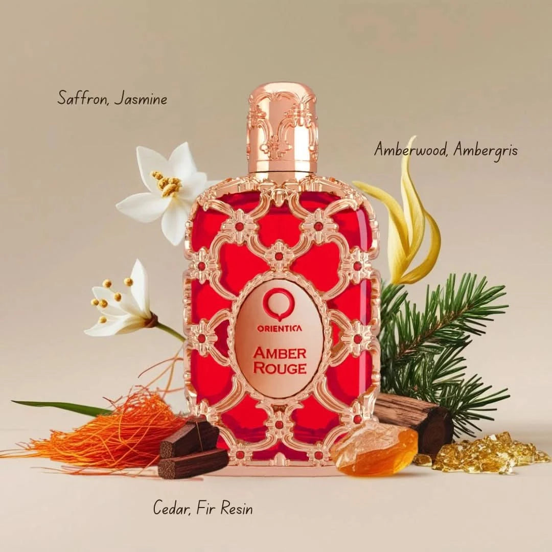 Royal Amber, Amber Rouge & Velvet Gold Eau de Parfum Sprays 80ml (2.7