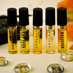5 SA Sample-Shaghaf Oud, Shaghaf Oud Aswad, Maknoon, Khateer, Dehn El Oud Malaki - Intense oud