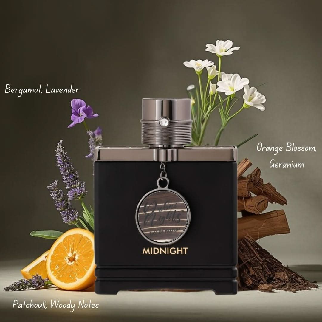 Dubai Nights Umbra & Dubai Night Midnight Eau de Parfum Spray 100ml (3.4 oz) by Armaf (Bundle) - Intense Oud