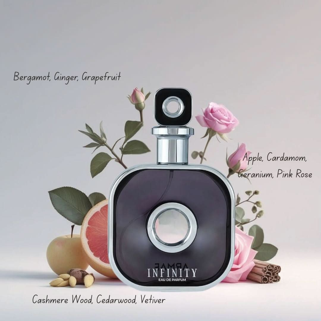 Infinity Gold & Infinity Silver Eau de Parfum Spray 105ml (3.6 oz) by Armaf (Bundle) - Intense Oud