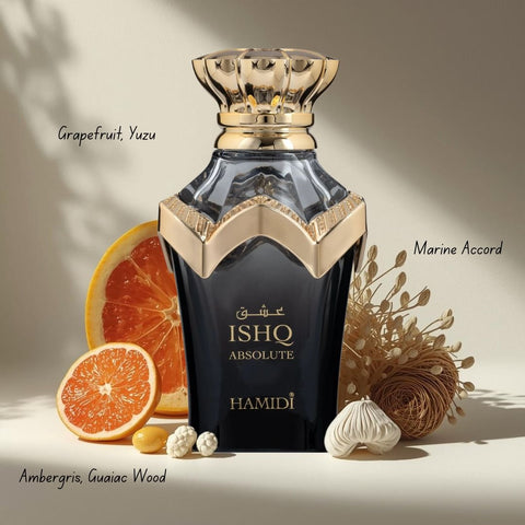 Ishq Absolute Eau de Parfum Spray 100ml (3.4 oz) by Hamidi - Intense Oud