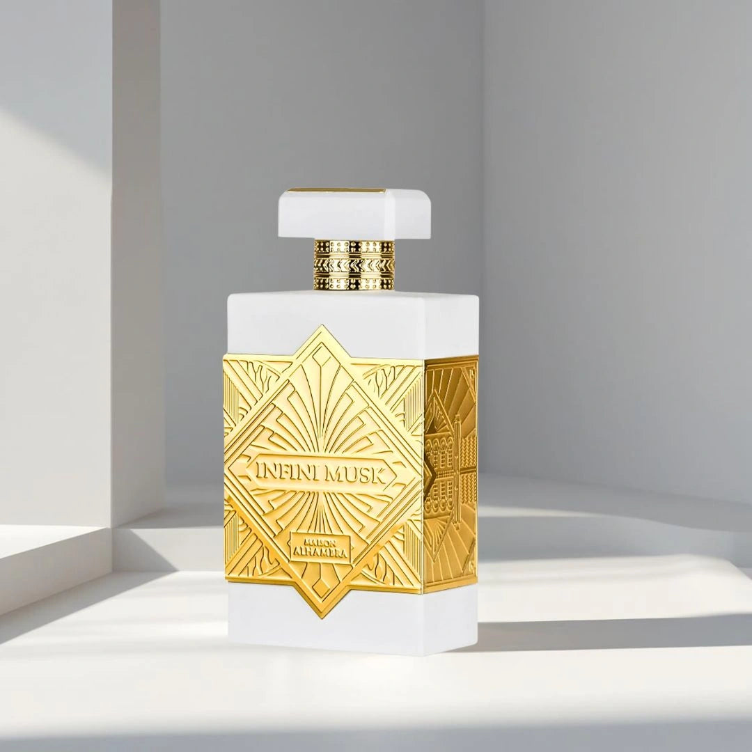 Infini Musk Eau de Parfum Spray 100ml (3.4 oz) by Maison Alhambra | Floral Radiance, Vanilla Embrace, Timeless Allure - Intense Oud