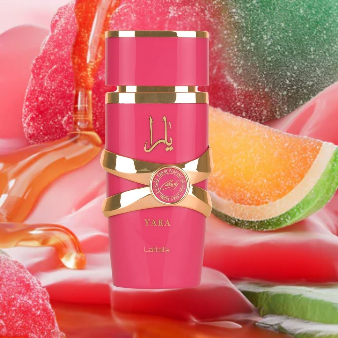 Yara Candy Eau De Parfum Spray 100ML (3.4 OZ) By Lattafa | Indulge In A Playful Burst Of Fruity Sweetness. | Intense Oud