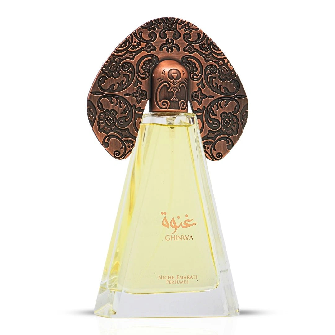 Niche Emarati Ghinwa Eau de Parfum Spray 100ml (3.4 oz) by Lattafa - Intense Oud