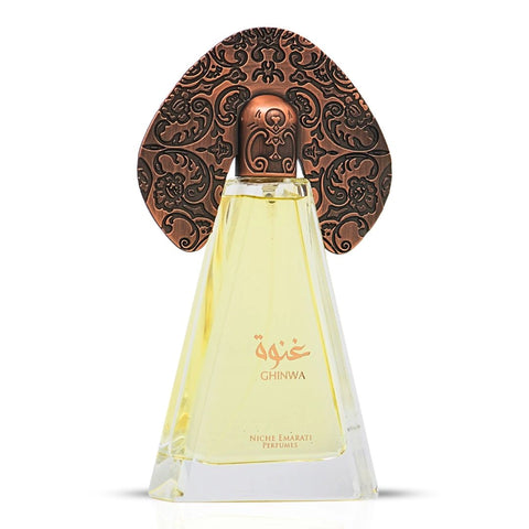 Niche Emarati Ghinwa Eau de Parfum Spray 100ml (3.4 oz) by Lattafa - Intense Oud