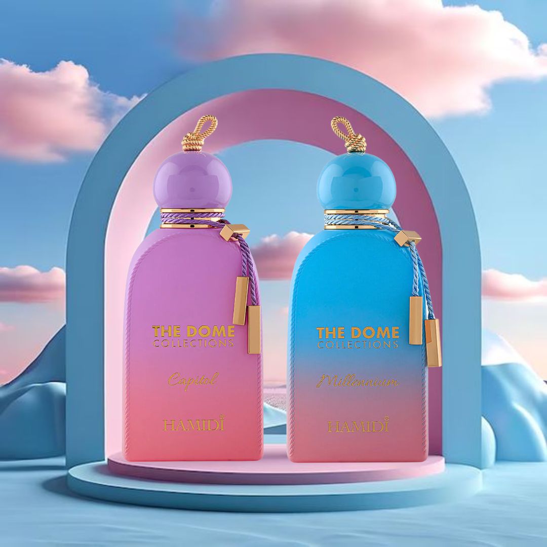 The Dome Capitol & The Dome Millennium - EDP Sprays 100ML (3.4OZ) By Hamidi | Indulge in the Timeless Beauty of This Modern Era Fragrances. (MYSTIC BUNDLE) - Intense Oud