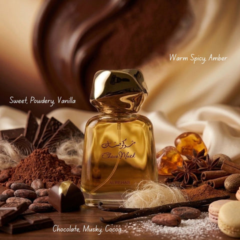 Eshal Musk By Paris Corner & Choco Musk by Al Rehab Eau de Parfum Sprays 100ml (3.4 oz) (Bundle)