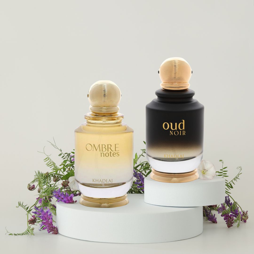 Ombre Notes & Oud Noir - EDP Sprays 100ML (3.4OZ) By Khadlaj. (PREMIUM BUNDLE) - Intense Oud