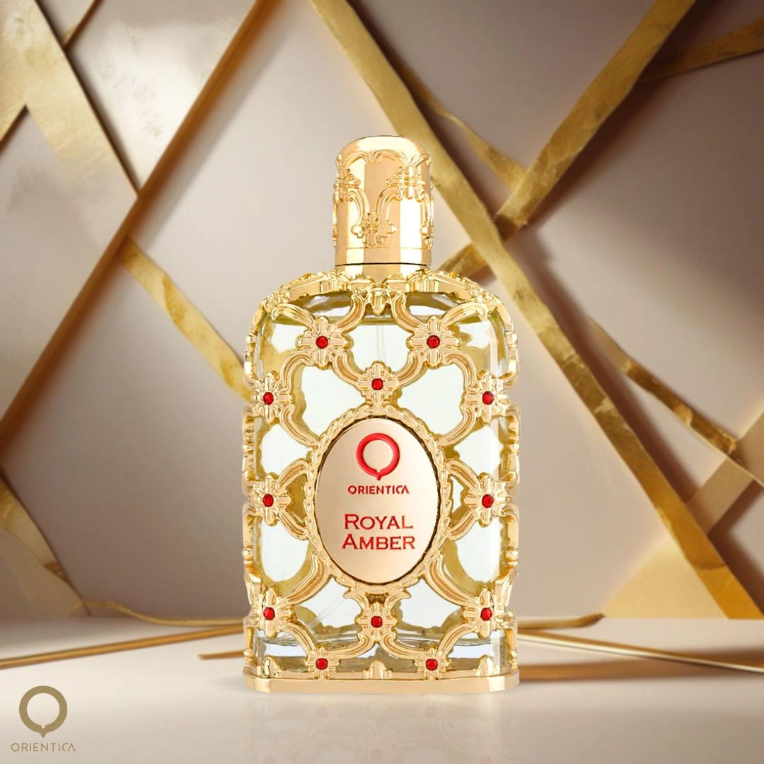 Royal Amber Eau de Parfum Spray 80ml (2.7 Oz) by Orientica | Sophisticated Warmth In Every Spray - Intense Oud