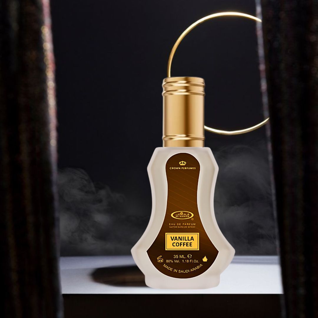 Vanilla Coffee Eau De Parfum Spray 35ML (1.18 OZ) By Al Rehab | A Soothing Blend Of Lavender, Vanilla, & Honey With A Smoky Tobaco finish. - Intense Oud