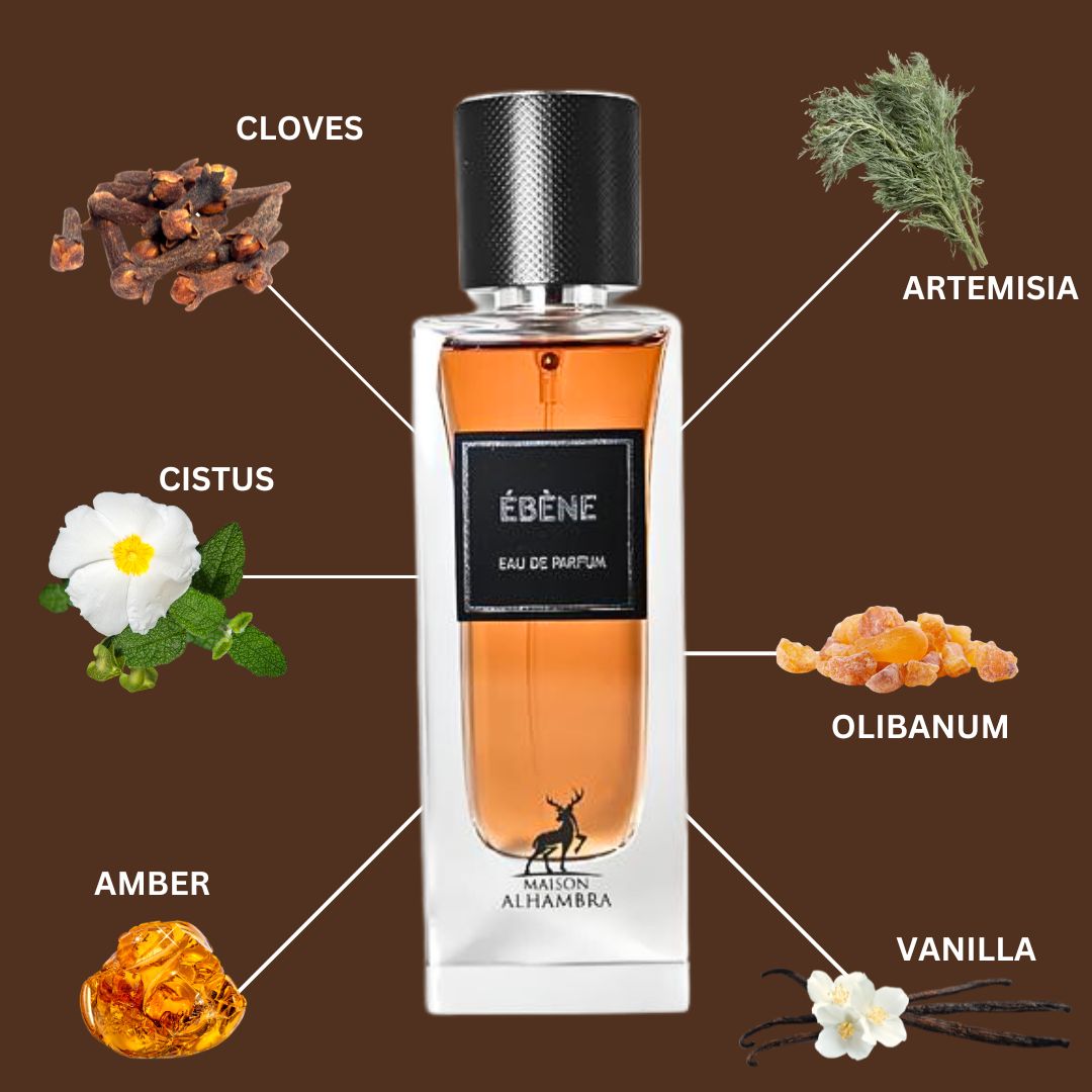 Ebene Eau De Parfum Spray 90ML (3.0 OZ) By Maison Alhambra | A Bold & Luxurious Blend Of Spicy, Woody & Sweet Notes. - Intense Oud