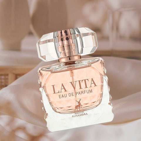 La Vita EDP Spray 100ML (3.4 OZ) by Maison Alhambra | Long Lasting, Fruity, Floral, Leathery, Luxurious Fragrance. - Intense Oud