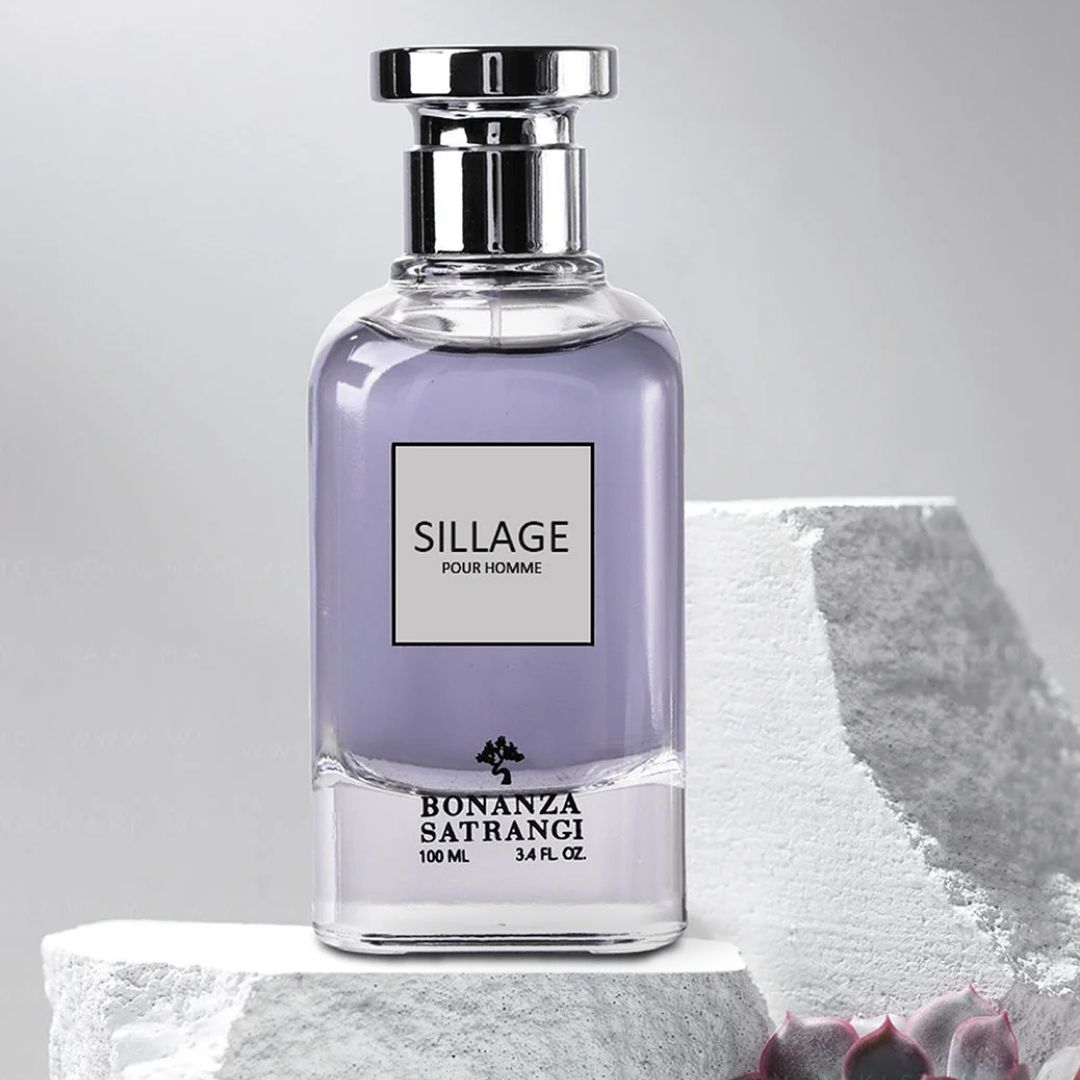 Sillage Pour Homme EDP Spray 100ML (3.4 OZ) by Bonanza Satrangi | Long Lasting, Citrusy, Floral, Musky, Woody Fragrance. - Intense Oud