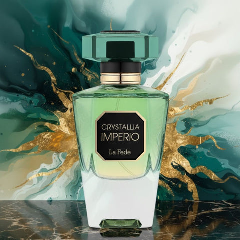 Crystallis Imperio Eau de Parfum Spray 100ml (3.4 oz) by Khadlaj (Velvet Pouch)