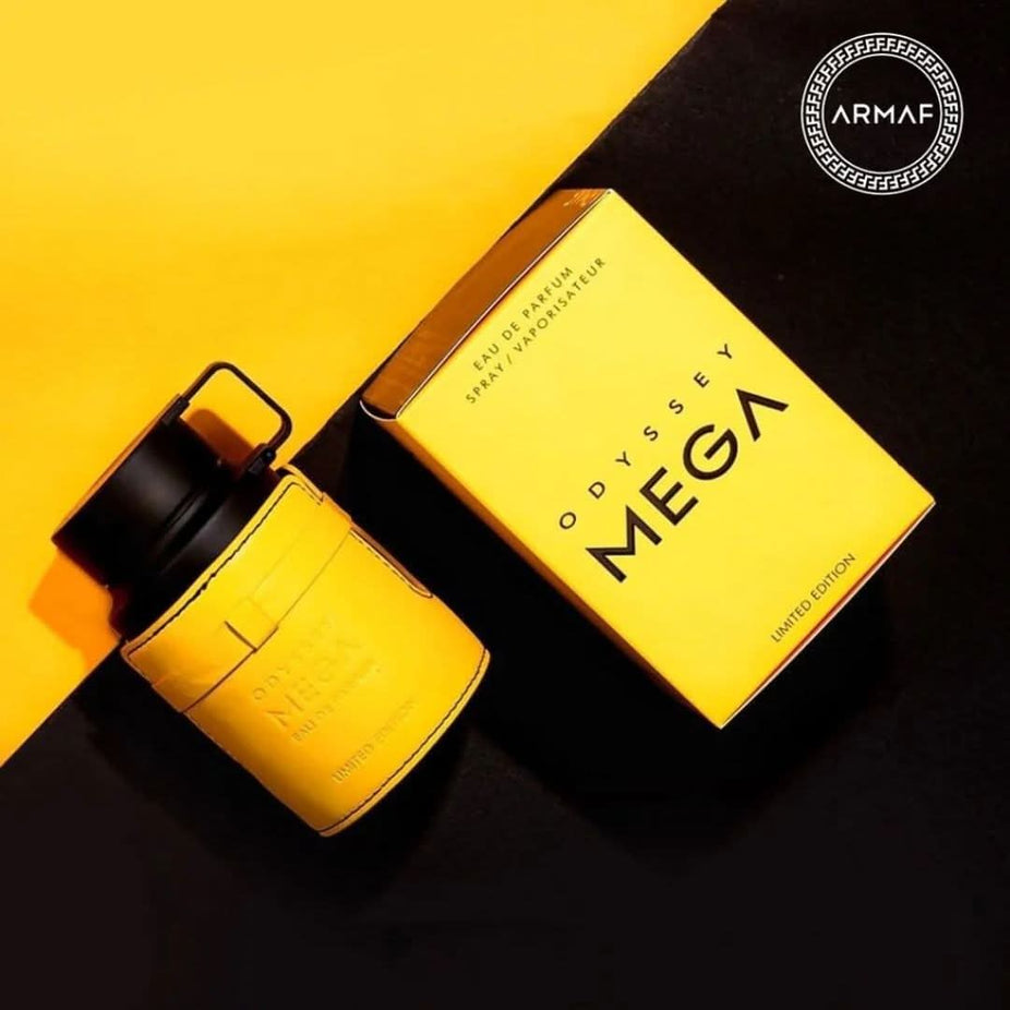 Odyssey Mega Man Limited Edition Eau de Parfum spray by Armaf, 60ml, with sleek packaging and bold design.