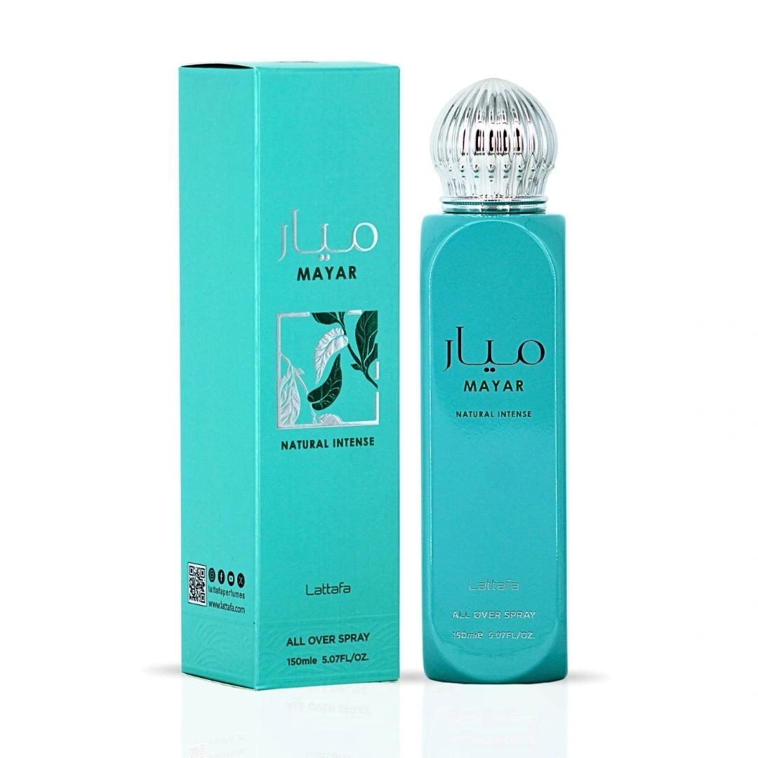 Mayar Natural Intense All Over Spray 150ml (5.07 oz) by Lattafa | A Vacation in Every Spritz - Intense Oud
