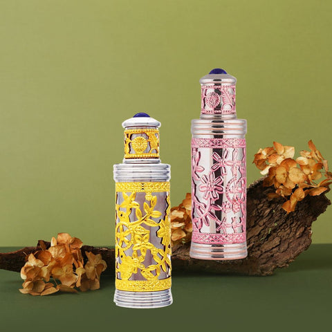 NAQUIAH & ATTAR AL MAJLIS Perfume Oils CPO 18ML (0.6 OZ) By Hamidi | Indulge in the Essence of Arabian Elegance. (BUNDLE) - Intense Oud