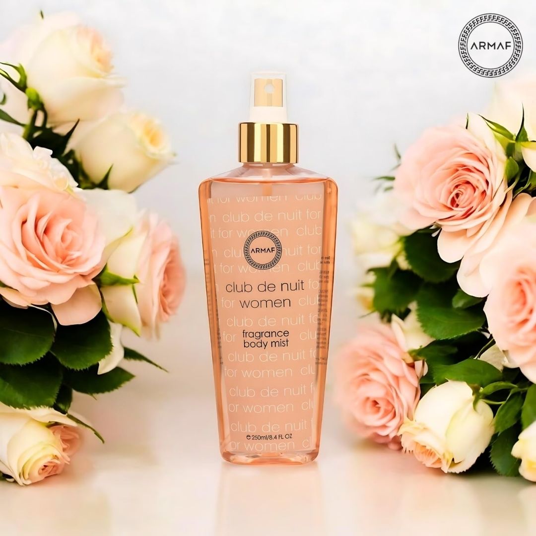Club De Nuit Women Fragrance Body Mist 250ML (8.4 OZ) By Armaf | Long Lasting, Fruity-Floral, Refreshing Body Mist. - Intense Oud