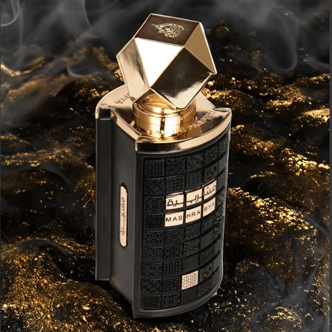 Mashrabya Eau de Parfum Spray 100ml (3.4 oz) by Lattafa (Velvet Pouch)