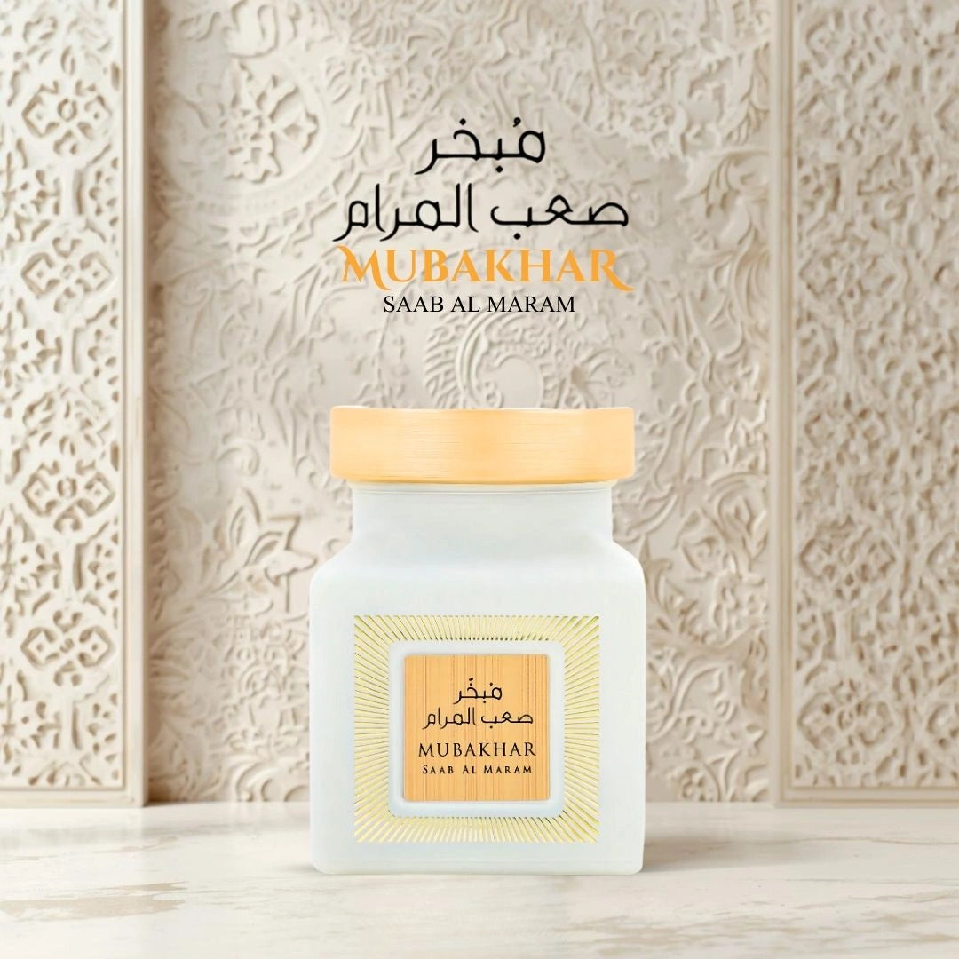Mubakhar Saab Al Maram Oudh Moattar Bakhoor 50g by Rasasi | Bright Citrus & Floral Elegance with Warm Woody Depth - Intense Oud