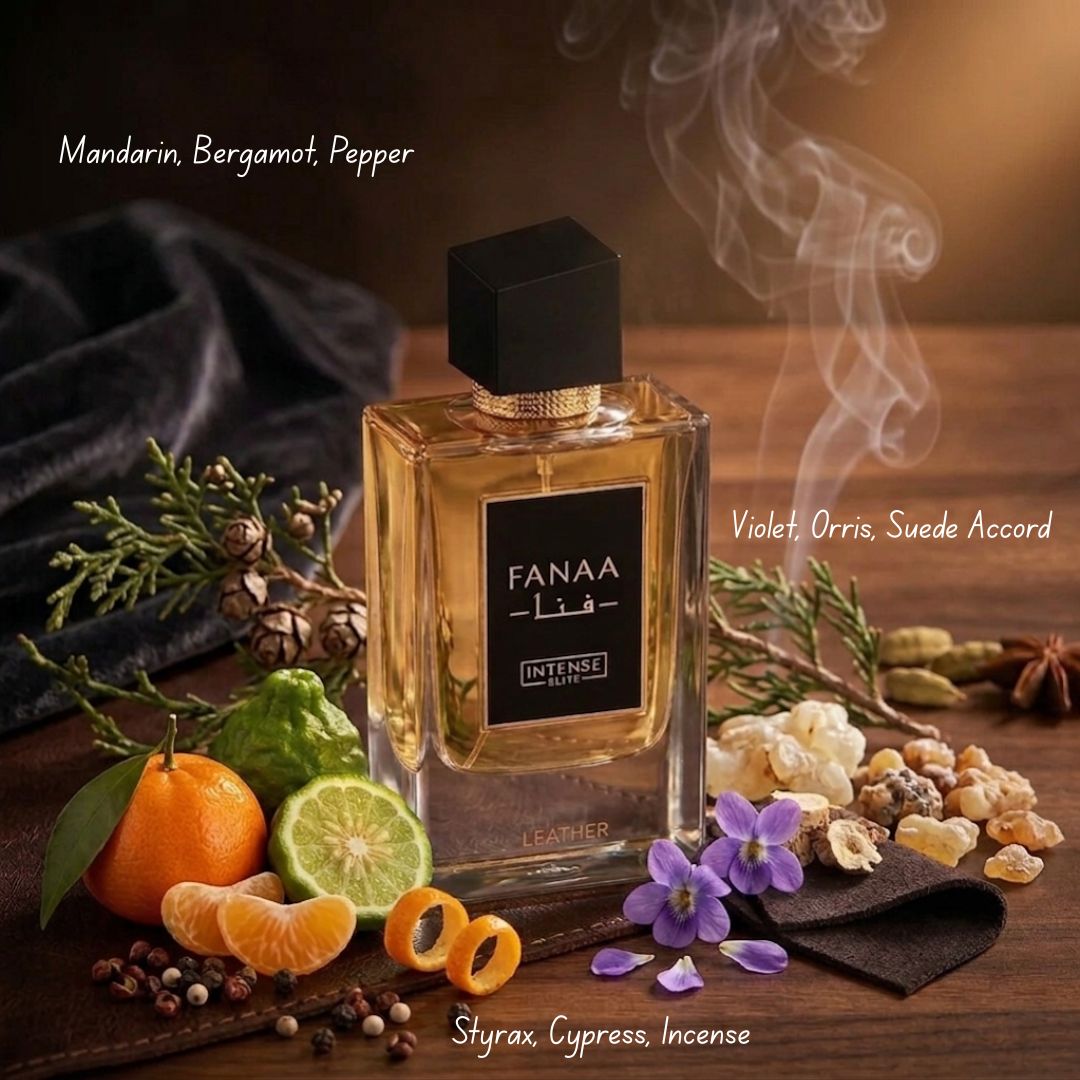Fanaa Leather Eau de Parfum Spray 100ml (3.4 oz) by Intense Elite