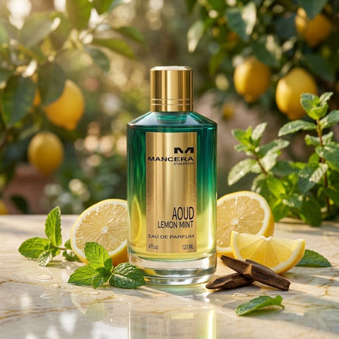 Aoud Lemon Mint Eau de Parfum Spray 120ml (4.0 oz) by Mancera