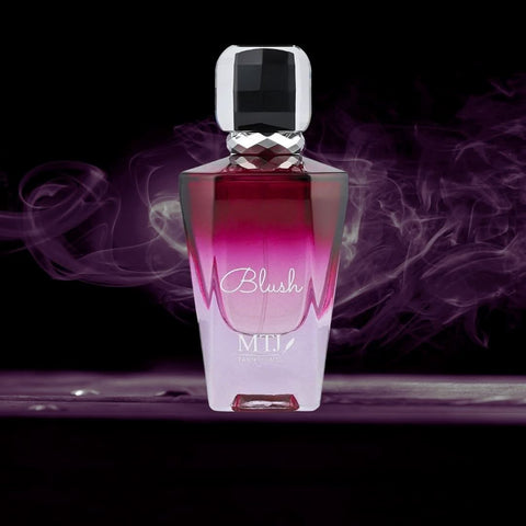 MTJ Blush Eau De Parfum spray 100ML bottle, floral and musky feminine scent, long-lasting and sensual fragrance.