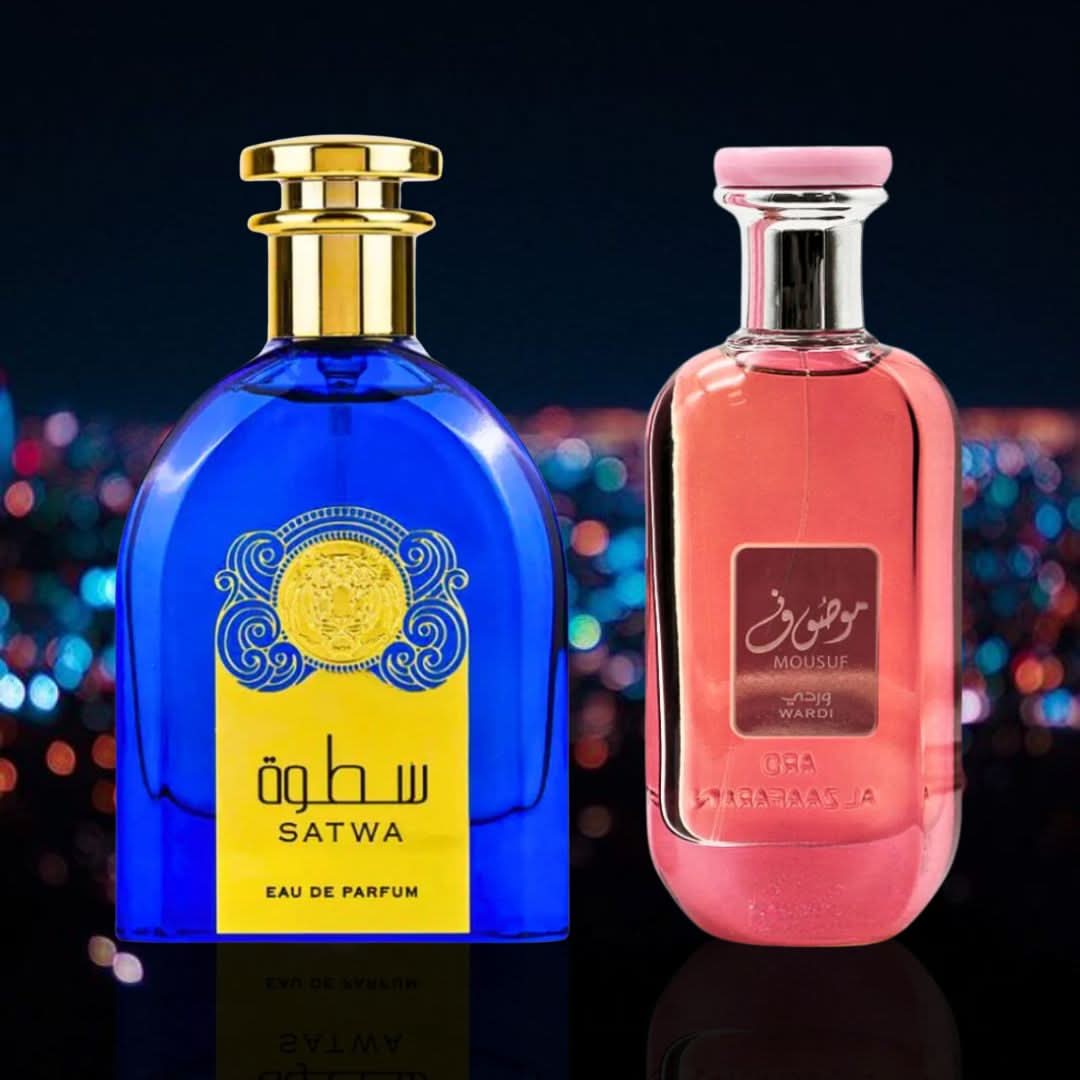 Satwa & Mousuf Wardi - EDP Sprays 100ML (3.4 OZ) By Ard Al Zaafaran | Long Lasting, Exquisite Blends Of Sweet & Sensual Essence. (EXQUISITE BUNDLE) - Intense Oud