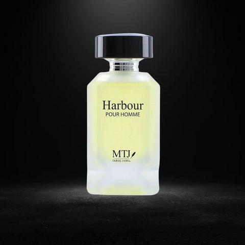 MTJ Harbour Pour Homme EDP spray 100ML bottle with floral, spicy, aquatic, woody masculine fragrance.