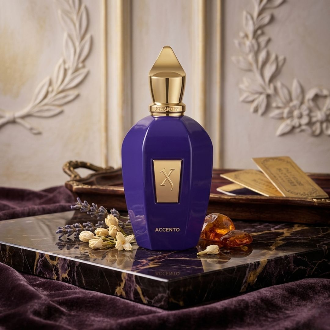 Xerjoff Accento Eau de Parfum Spray 100ml bottle with elegant packaging and minimalist design.