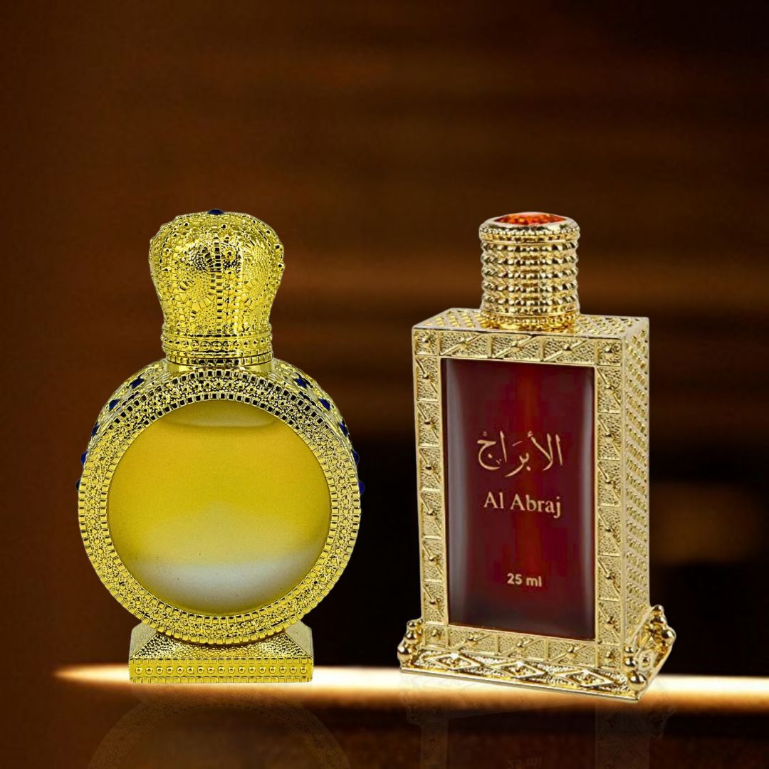 AL ABRAJ & SALSABEEL Perfume Oils CPO 25ML (0.8 OZ) By Hamidi | Exquisite Arabian Fragrances. (ULTIMATE BUNDLE) - Intense Oud