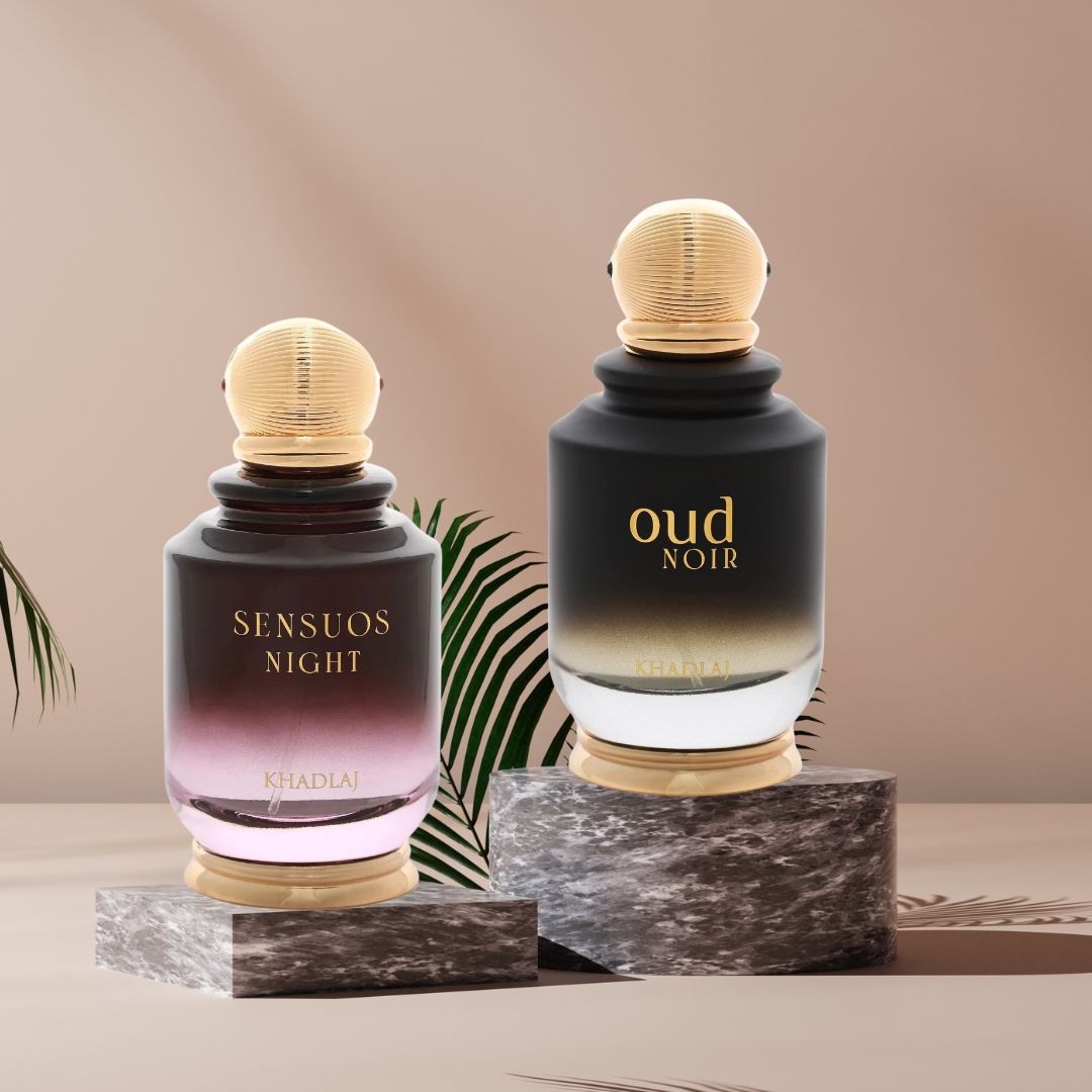 Sensuos Night & Oud Noir |ELEGANT SET| EDP-100Ml (3.4Oz) By Khadlaj - Intense Oud