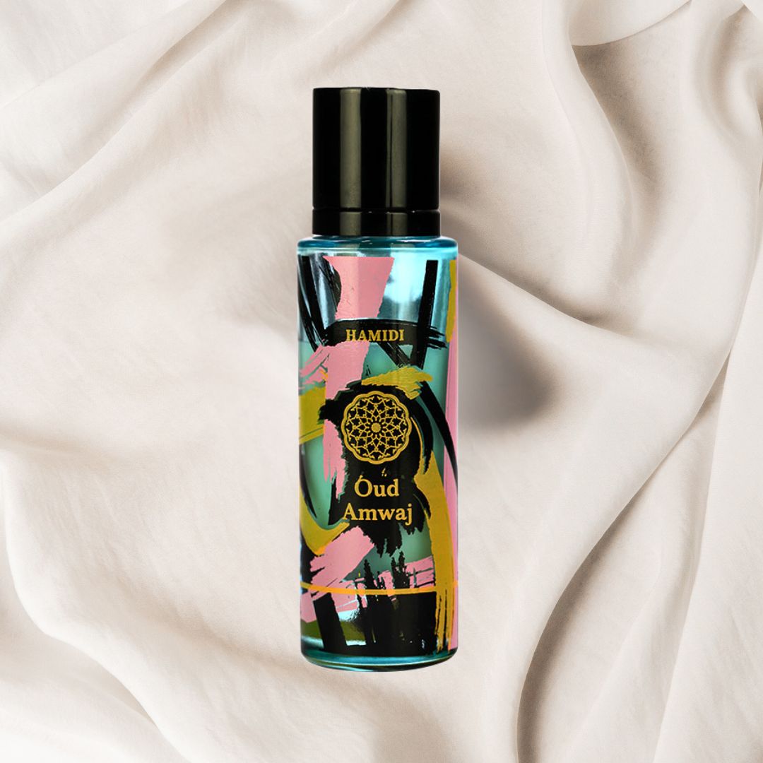 OUD AMWAJ Water Perfume Spray 30ML (1.01 OZ) By Hamidi | Elevate Your Senses With This Woody Fragrance. - Intense Oud