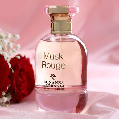 Musk Rouge EDP Spray 100ML (3.4 OZ) by Bonanza Satrangi | Long Lasting, Bold, Dynamic, Unforgettable, Luxurious Fragrances. - Intense Oud
