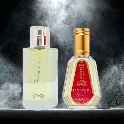 Tooty Musk & Fantastic - EDP Sprays 50ML by Al Rehab | Floral Elegance, Fruity Fun. (BUNDLE) - Intense Oud