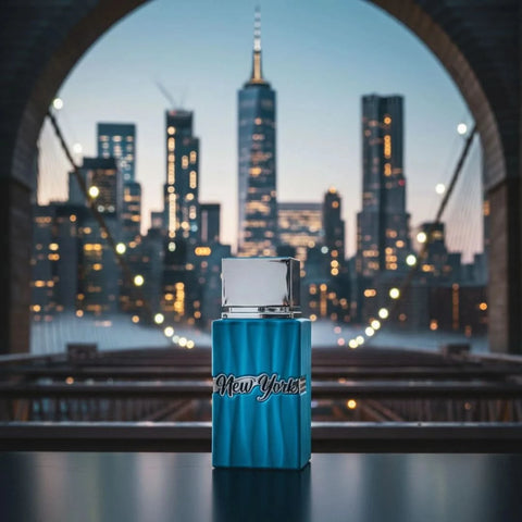 Hamidi New York Dream Eau de Parfum spray bottle, 100ml, with elegant packaging and branding visible.